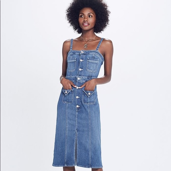 SOLD: Mother To The Point Denim Dress - Blue, L - Picture 9 of 9